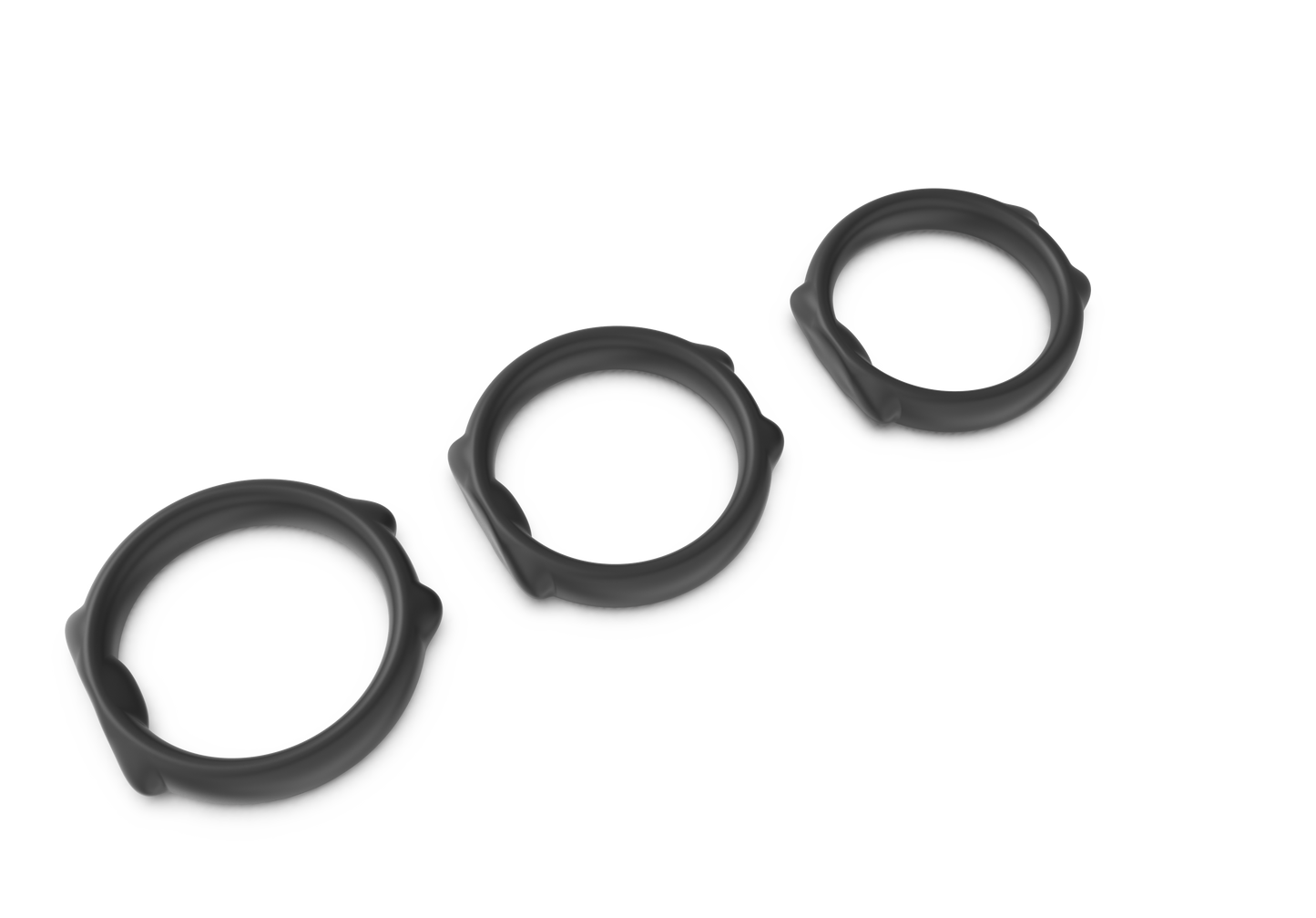 Cat Cock Ring Set