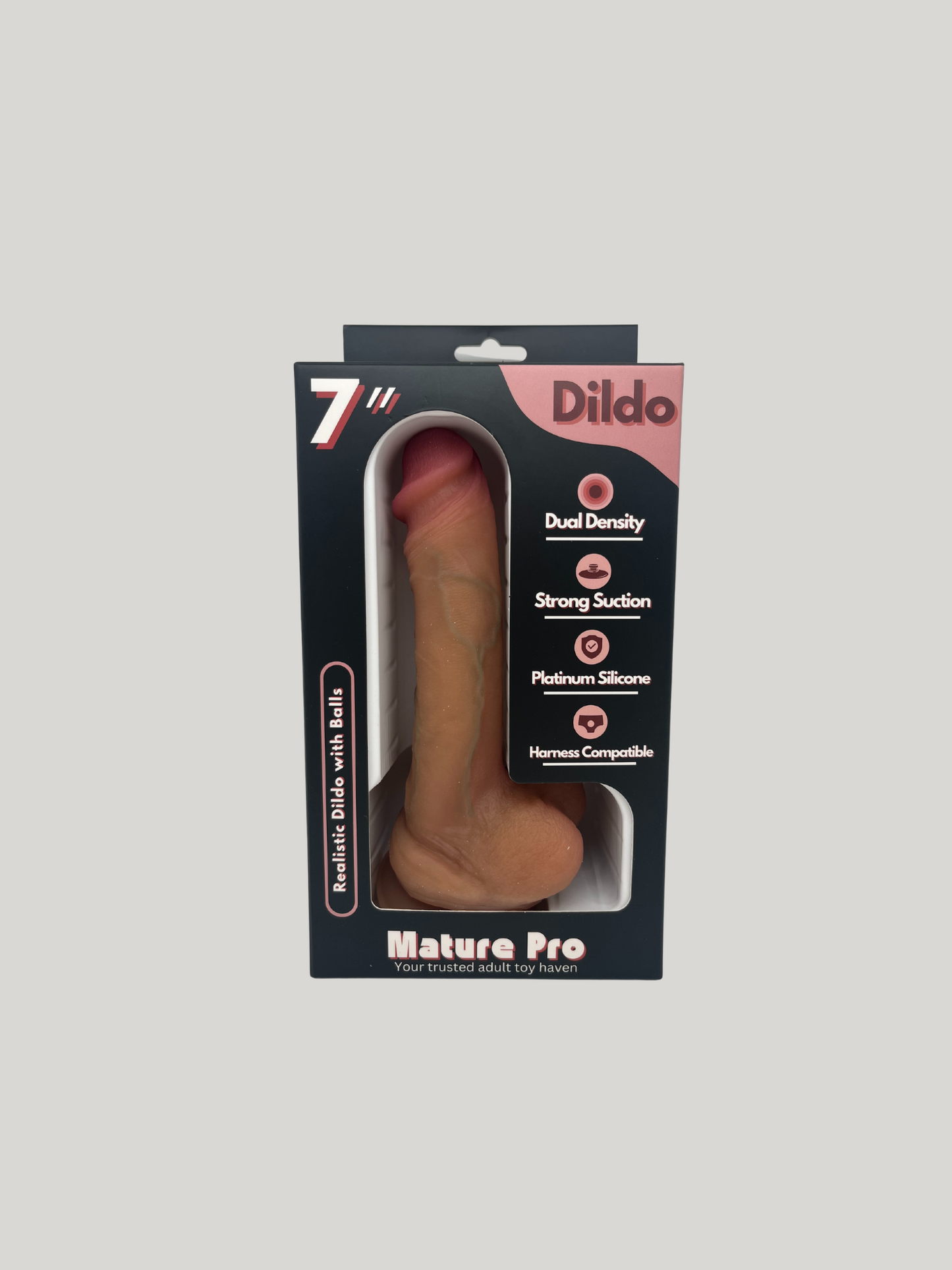 Sensual Real Dual-density Dildo - 7 Inch