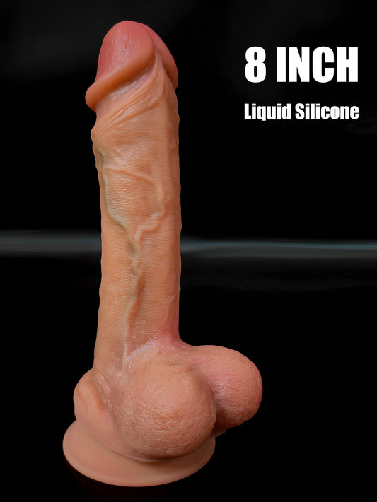 Sensual Real Dual-density Dildo - 8 Inch