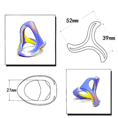 7pcs Hurricane Whiskers Cock Rings Set